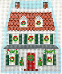 Kate Dickerson Needlepoint Collections Christmas Ornament Queen Anne Dollhouse Needlepoint Canvas