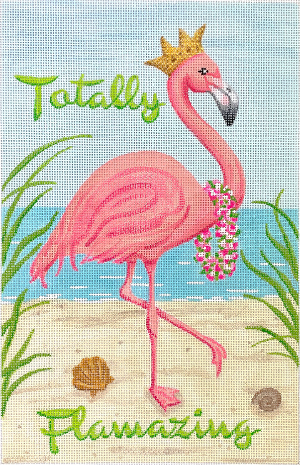 Kate Dickerson Needlepoint Collections “Totally Flamazing” Needlepoint Canvas