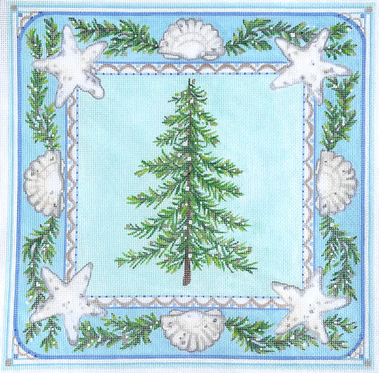 Kate Dickerson Needlepoint Collections Sally Eckman Roberts - Seaside Winter Needlepoint Canvas