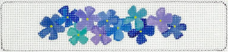 Kate Dickerson Needlepoint Collections Cuff Bracelet Bookmark Hydrangea Blossoms Needlepoint Canvas