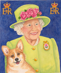 Kate Dickerson Needlepoint Collections Queen Elizabeth II Needlepoint Canvas