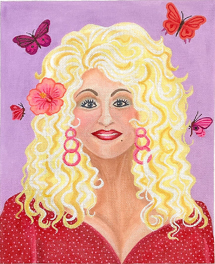 Kate Dickerson Needlepoint Collections Divine Dolly Needlepoint Canvas