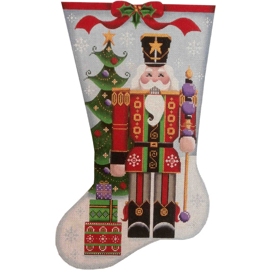 Rebecca Wood Designs Nutcracker Stocking Needlepoint Canvas - 18M