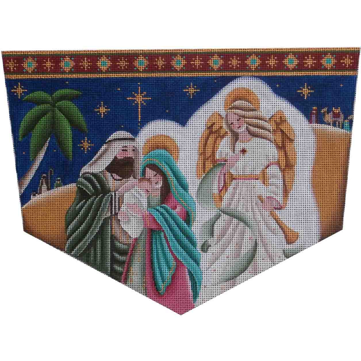 Rebecca Wood Designs Holy Family Cuff Needlepoint Canvas - 18M