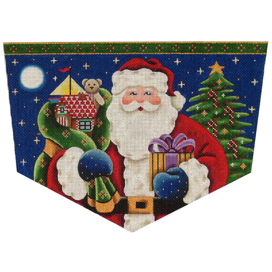 Rebecca Wood Designs Santa Claus Cuff Needlepoint Canvas - 13M