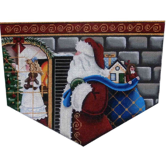 Rebecca Wood Designs Christmas Eve Magic Girl Needlepoint Canvas - 18M