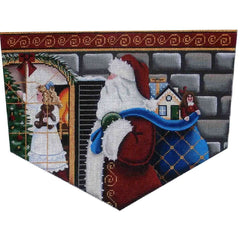 Rebecca Wood Designs Christmas Eve Magic Girl Needlepoint Canvas - 18M