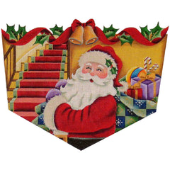 Rebecca Wood Designs Santas Visit Needlepoint Canvas - 18M
