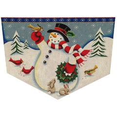Rebecca Wood Designs Forest Snowman Cuff Needlepoint Canvas - 18M