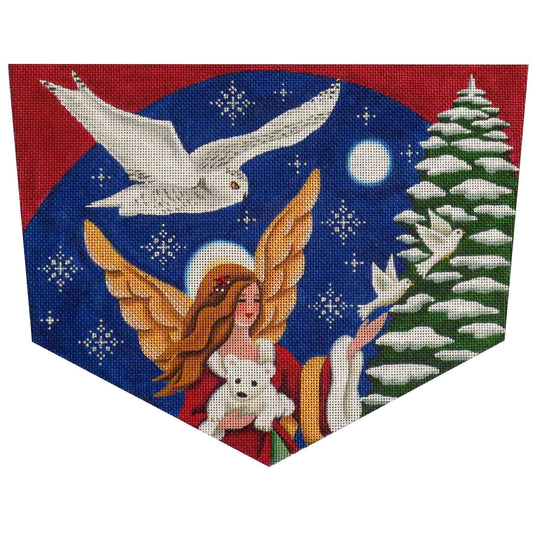 Rebecca Wood Designs Forest Angel Needlepoint Canvas - 13M
