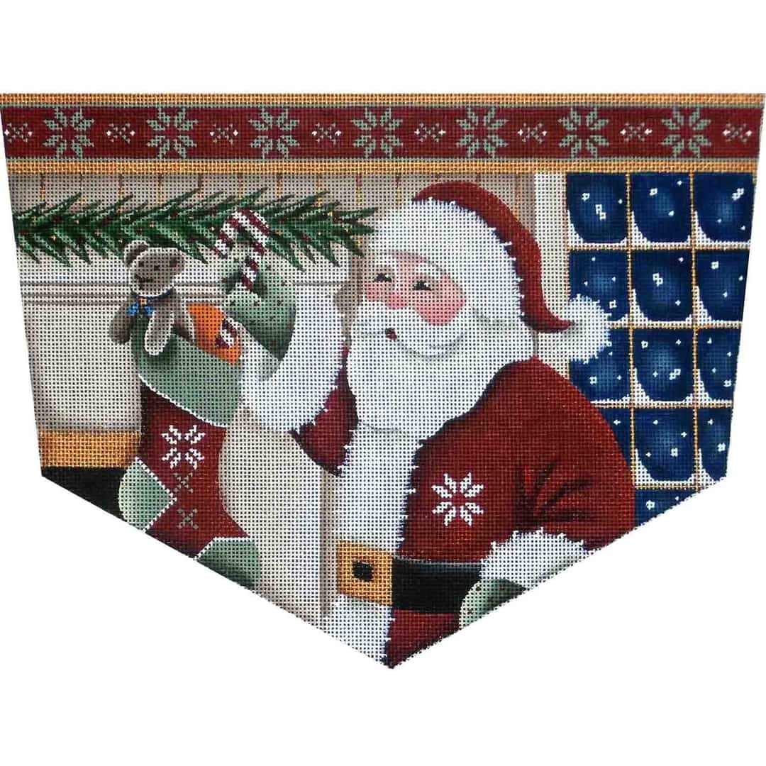 Rebecca Wood Designs Filling Stockings Needlepoint Canvas - 18M