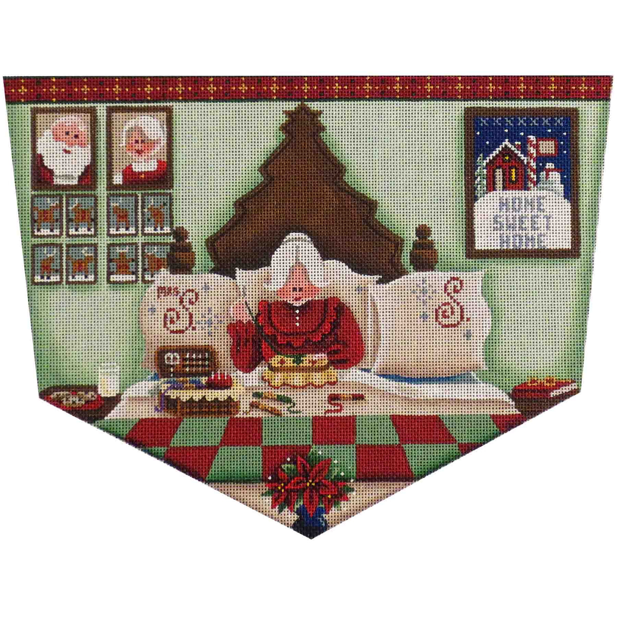 Rebecca Wood Designs Stitching in Bed Needlepoint Canvas - 13M