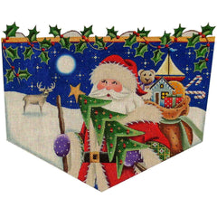 Rebecca Wood Designs Woodland Christmas Needlepoint Canvas - 18M
