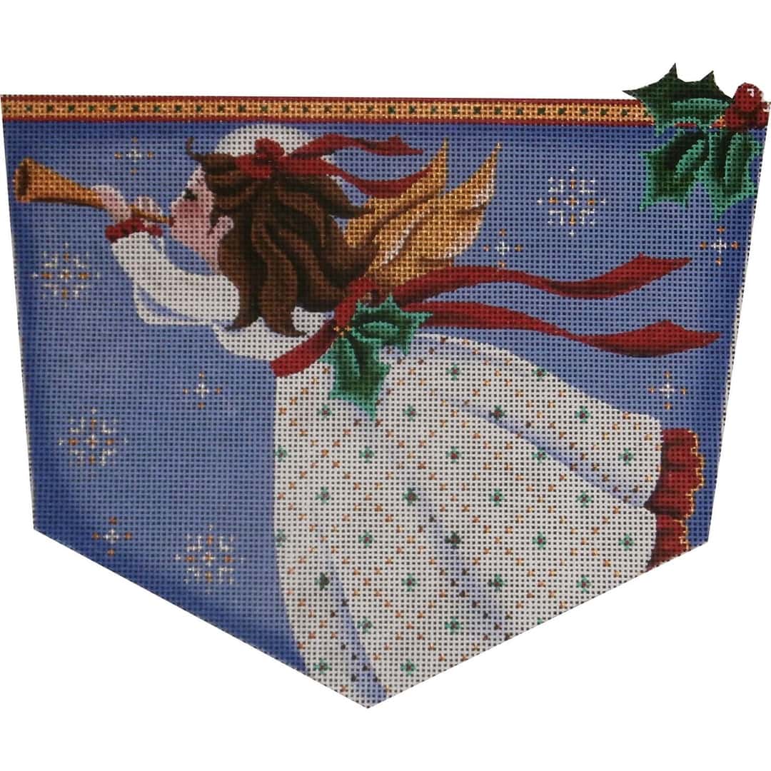 Rebecca Wood Designs Horn Angel Needlepoint Canvas - 13M