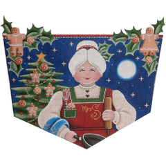 Rebecca Wood Designs Mrs Clause Cookies Needlepoint Canvas - 18M