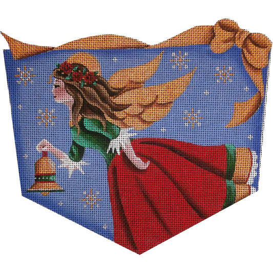Rebecca Wood Designs Bell Angel Needlepoint Canvas - 13M