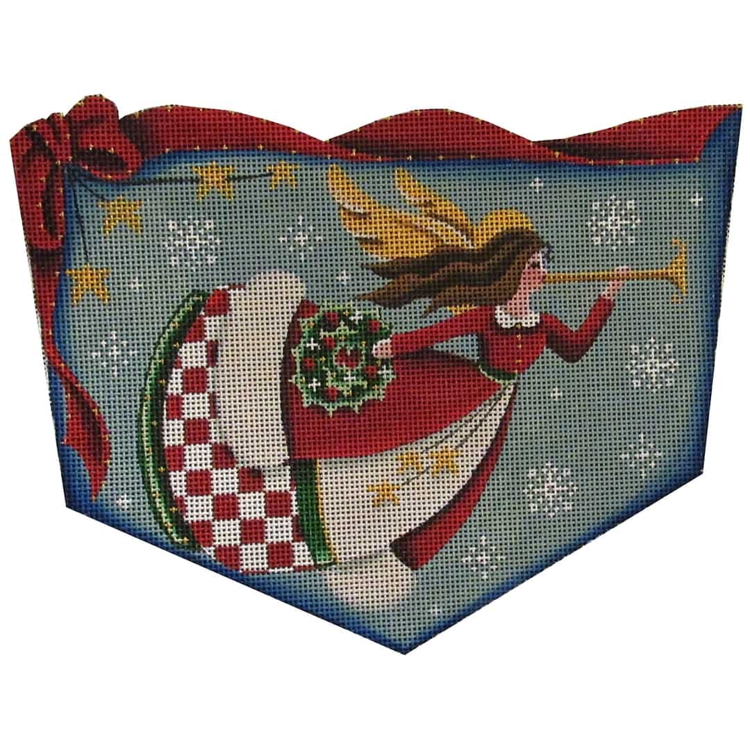 Rebecca Wood Designs Angel Puppy Needlepoint Canvas - 18M