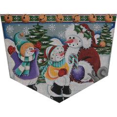 Rebecca Wood Designs Snow Kids Needlepoint Canvas - 18M
