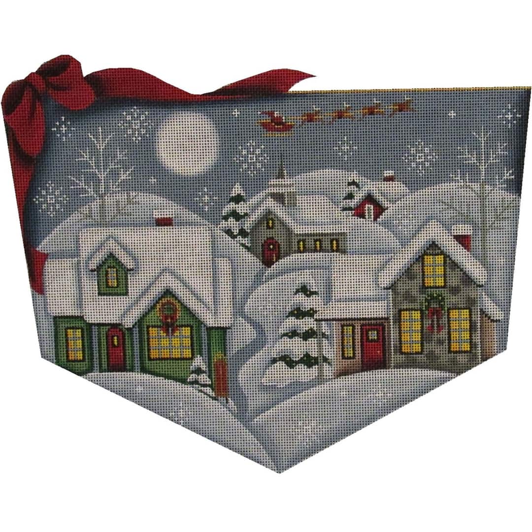 Rebecca Wood Designs Christmas Eve Needlepoint Canvas - 18M