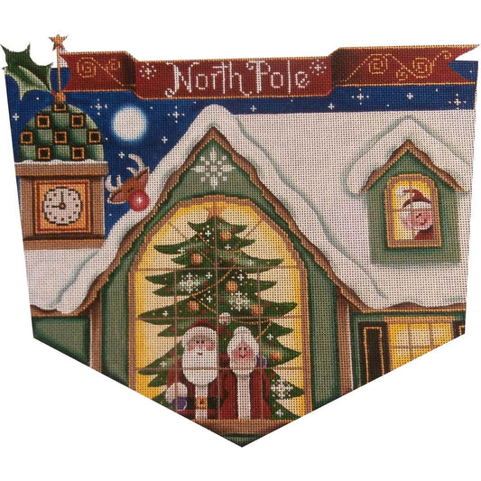 Rebecca Wood Designs Mr & Mrs Clause Needlepoint Canvas - 18M