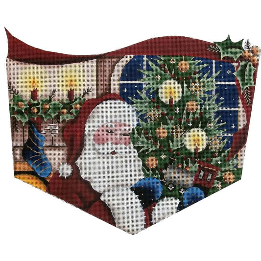 Rebecca Wood Designs Santa Presents Boy Needlepoint Canvas - 13M