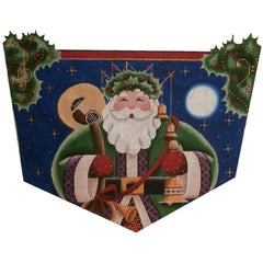 Rebecca Wood Designs Guitar Santa Needlepoint Canvas - 18M