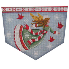 Rebecca Wood Designs Cardinal Angel Needlepoint Canvas - 18M