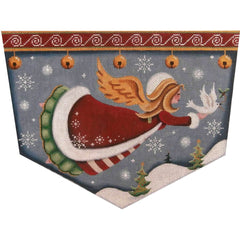 Rebecca Wood Designs Folk Angel of Peace Needlepoint Canvas - 18M