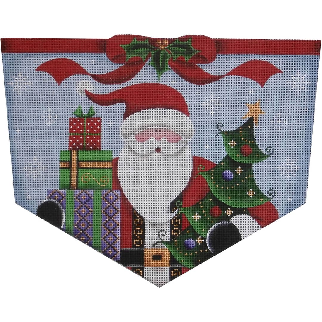 Rebecca Wood Designs Happy Santa Needlepoint Canvas - 18M