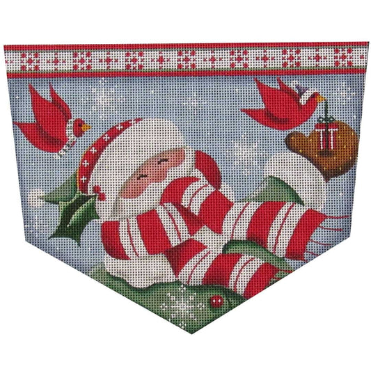 Rebecca Wood Designs Cardinal Santa Needlepoint Canvas - 18M