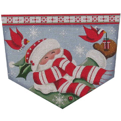 Rebecca Wood Designs Cardinal Santa Needlepoint Canvas - 13M