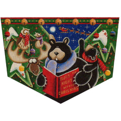 Rebecca Wood Designs Bears Night Before Needlepoint Canvas - 13M