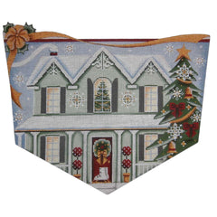 Rebecca Wood Designs Green House Christmas Needlepoint Canvas - 13M