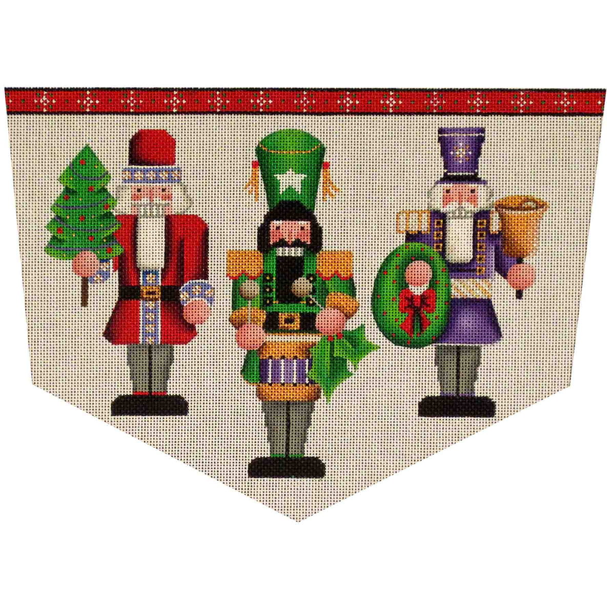 Rebecca Wood Designs Nutcracker Cuff Needlepoint Canvas - 18M