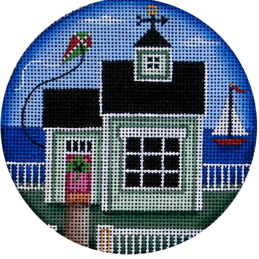 Rebecca Wood Designs Irish Cottage Needlepoint Canvas
