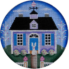 Rebecca Wood Designs Easter Cottage Needlepoint Canvas