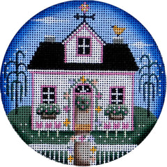 Rebecca Wood Designs Spring Cottage Ornament Needlepoint Canvas
