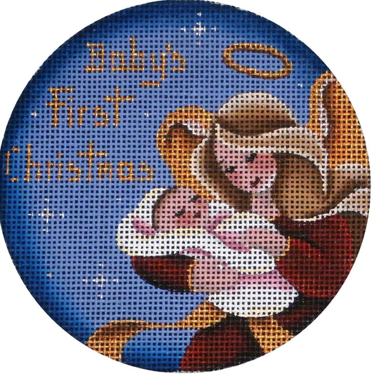Rebecca Wood Designs Babys First Angel Girl Needlepoint Canvas