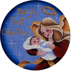 Rebecca Wood Designs Babys First Angel Boy Needlepoint Canvas