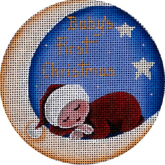 Rebecca Wood Designs Babys First Snoozing Needlepoint Canvas