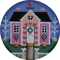 Rebecca Wood Designs Love Cottage Needlepoint Canvas