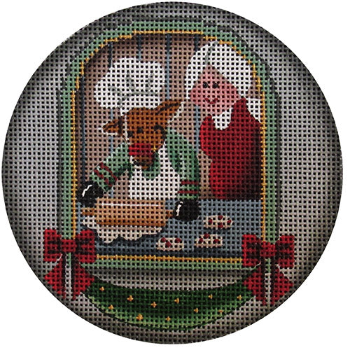 Rebecca Wood Designs Christmas Cookies Needlepoint Canvas - 18M