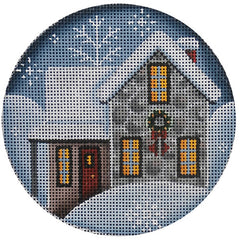 Rebecca Wood Designs Rock Cottage Needlepoint Canvas - 13M