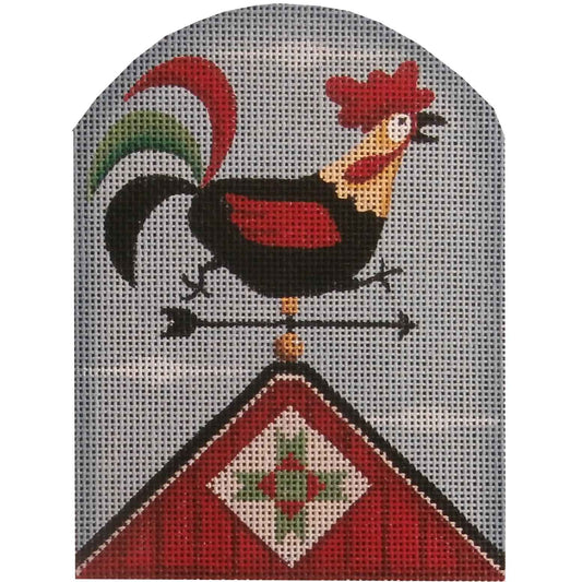 Rebecca Wood Designs September Hen Vane Needlepoint Canvas - 18M