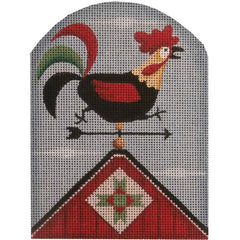 Rebecca Wood Designs September Hen Vane Needlepoint Canvas - 13M