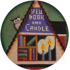 Rebecca Wood Designs Spell Book & Candle Needlepoint Canvas - 13M