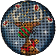 Rebecca Wood Designs Masked Santa Needlepoint Canvas