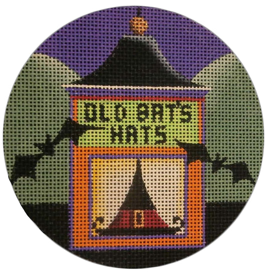 Rebecca Wood Designs Old Bats Hats Needlepoint Canvas - 13M