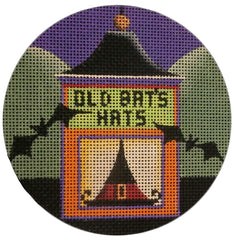 Rebecca Wood Designs Old Bats Hats Needlepoint Canvas - 13M