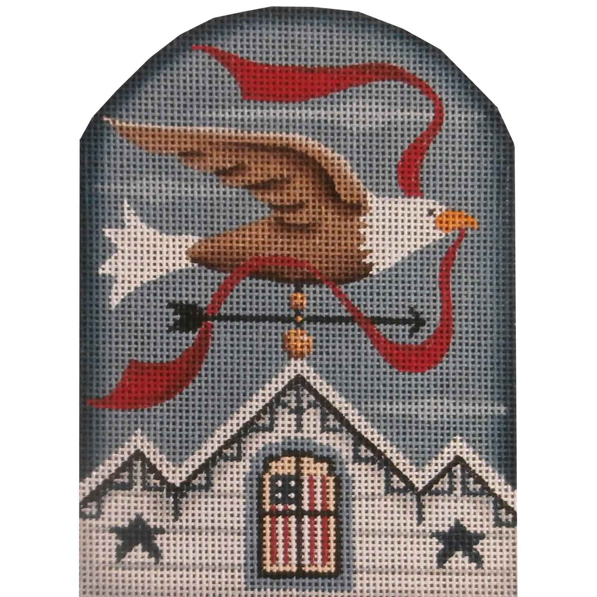 Rebecca Wood Designs July Bird Vane Needlepoint Canvas - 18M